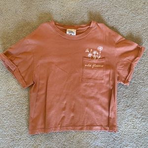women’s cropped wildflower t-shirt